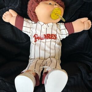 Cabbage Patch Kids Baseball Doll with Brown Hair Padres ‘Xavier Roberts 88’